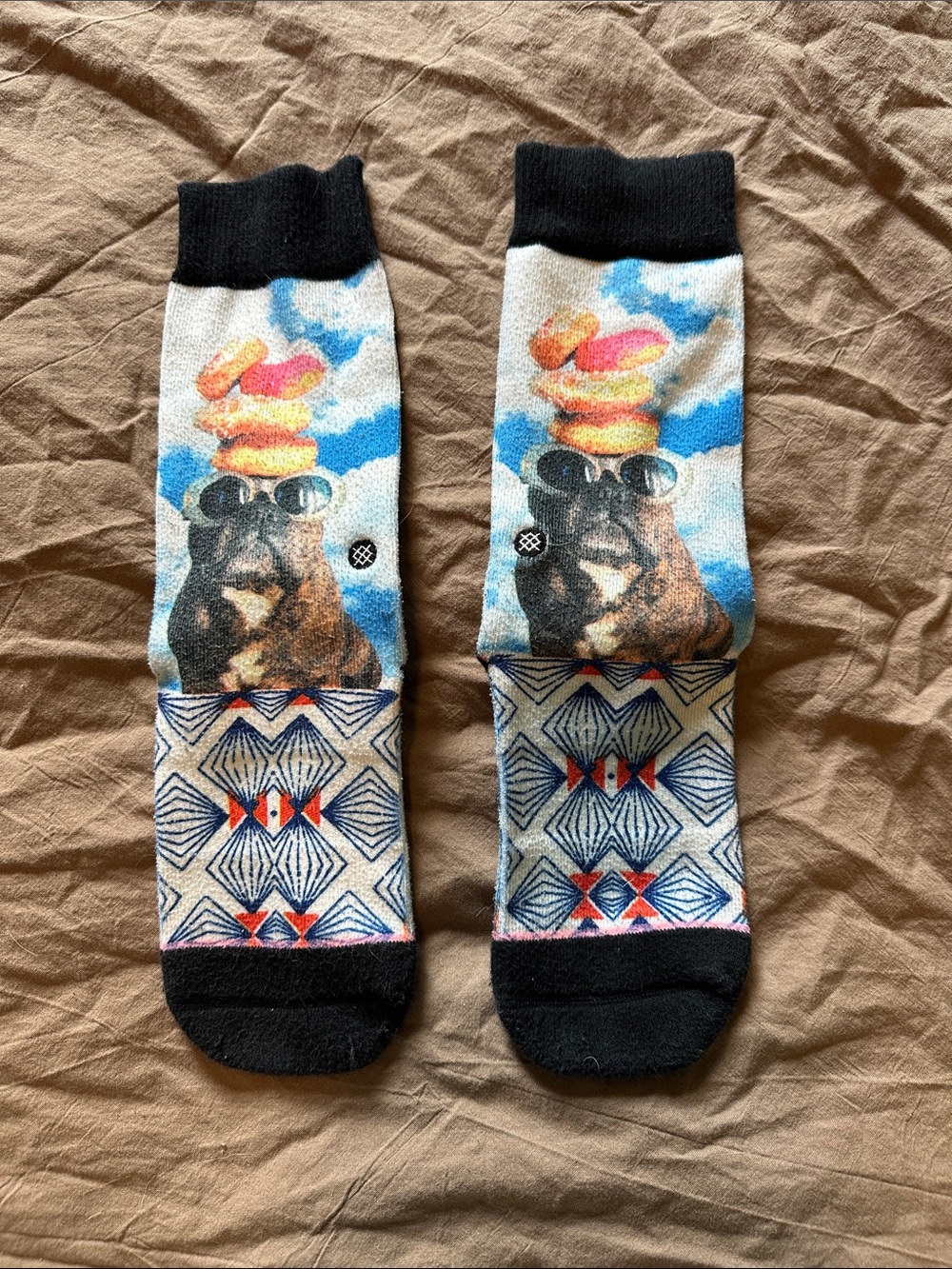 Stance Limited Edition French Bulldog Donut Socks